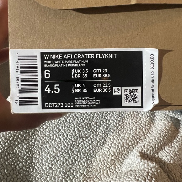 Nike White and Pure Platinum Sneakers - Picture 2 of 5